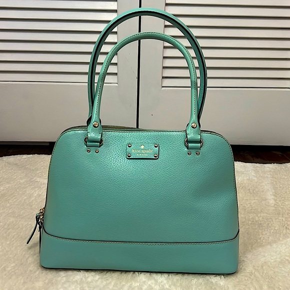 Kate Spade Leather Light Blue Handbag Large - Picture 2 of 7